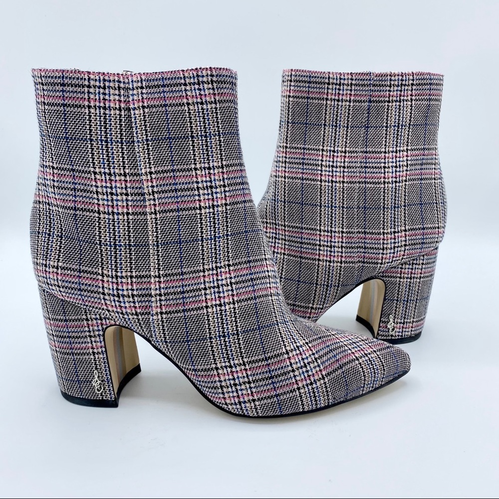 Sam Edelman Hilty 2 Plaid Ankle Boot Size 6 - Picture 5 of 14